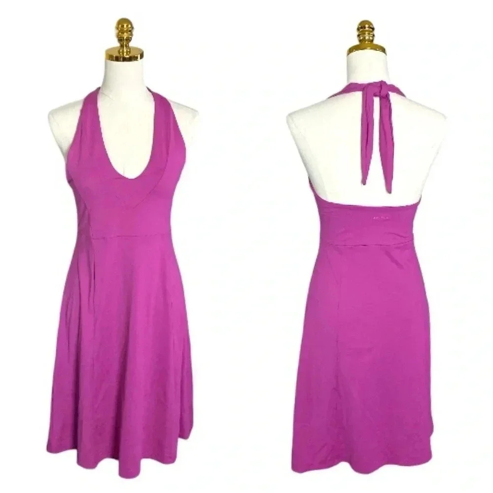 PATAGONIA | Women’s Morning Glory Halter-Neck Aline Backless Sporty Dress Size M